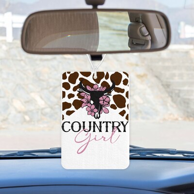 Country Girl Western Car Freshie, Aesthetic Car Air Freshener, Car